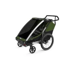 Thule Chariot Cab 2 Fahrradanhänger -Fahrradverkauf thule cab2 cypressgreen 2021 c
