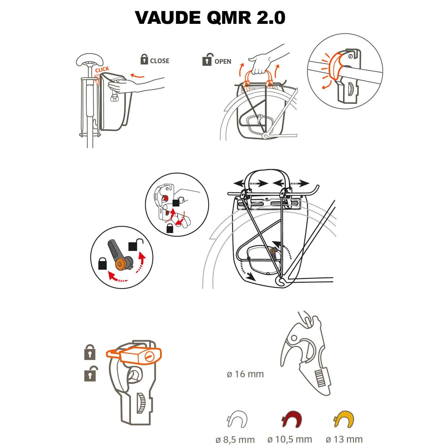 Vaude Augsburg III M Fahrradtasche 5 Vaude Augsburg III M Fahrradtasche – Bild 5